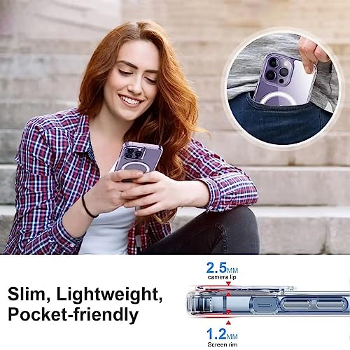 PingGoo Magnetica Trasparente Case per iPhone 14