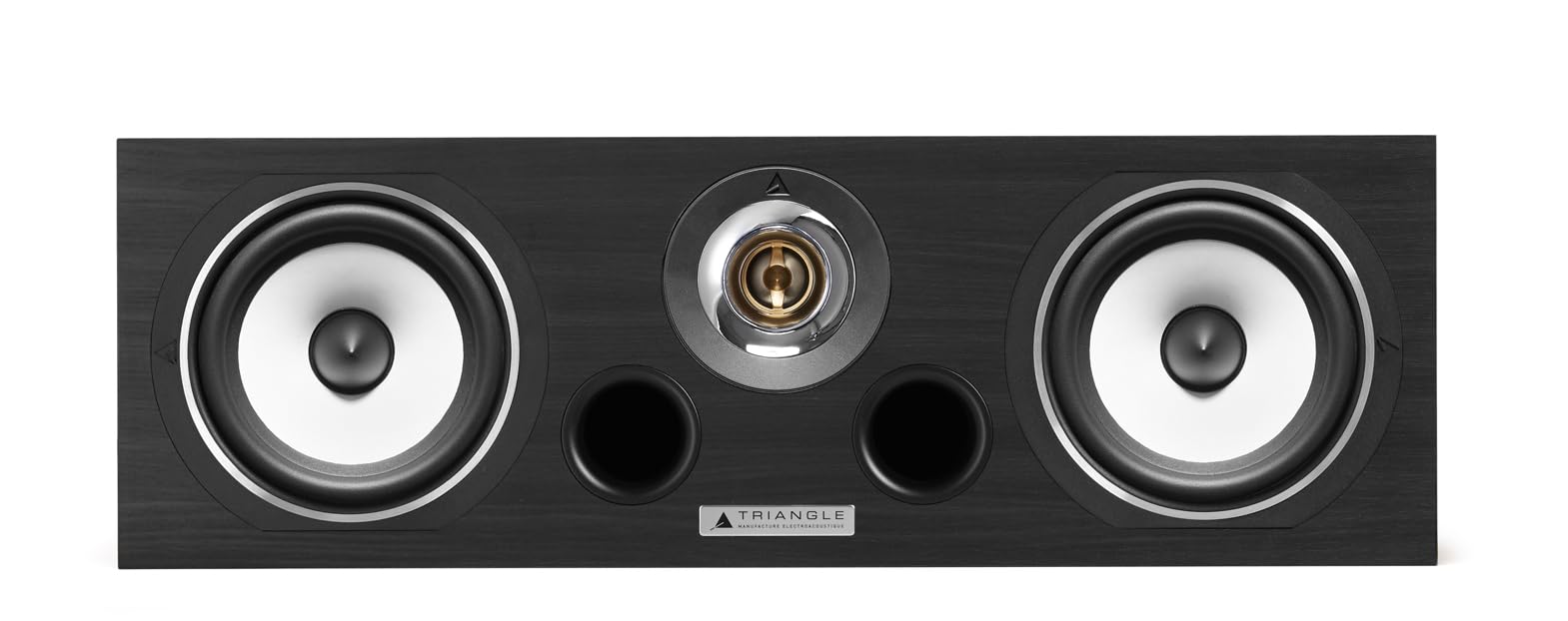 Triangle - Enceinte Centrale Home-Cinéma Voce EZ - 2 Voies - Puissance Admissible 60W - Rendement 91 DB/W/m - Bass Reflex - 510 x 168 x 290 mm - Noir Cendré (Pièce)
