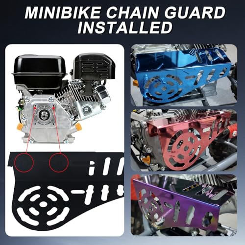 Image of Mini Bike Chain Guard Clutch Cover for Predator 212cc 196cc Engines for Coleman CT200U CT200U-EX CT100 BT200X Minibike Parts