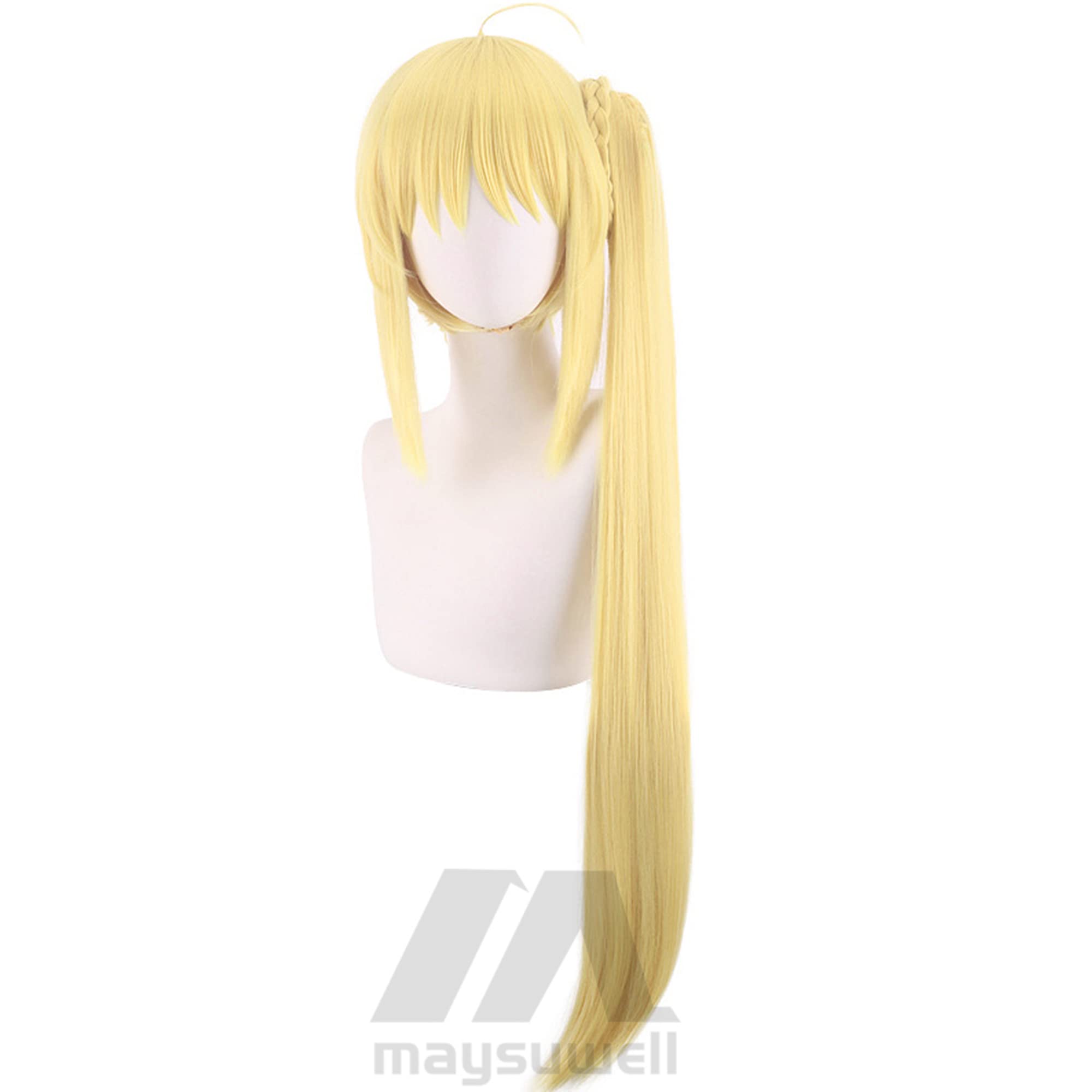 Nijika Ijichi Wig Yellow Tiger Clip Side Ponytail Straight Cosplay Wig with Bangs for Women Halloween Cos Anime Party Comic Con - Image 2