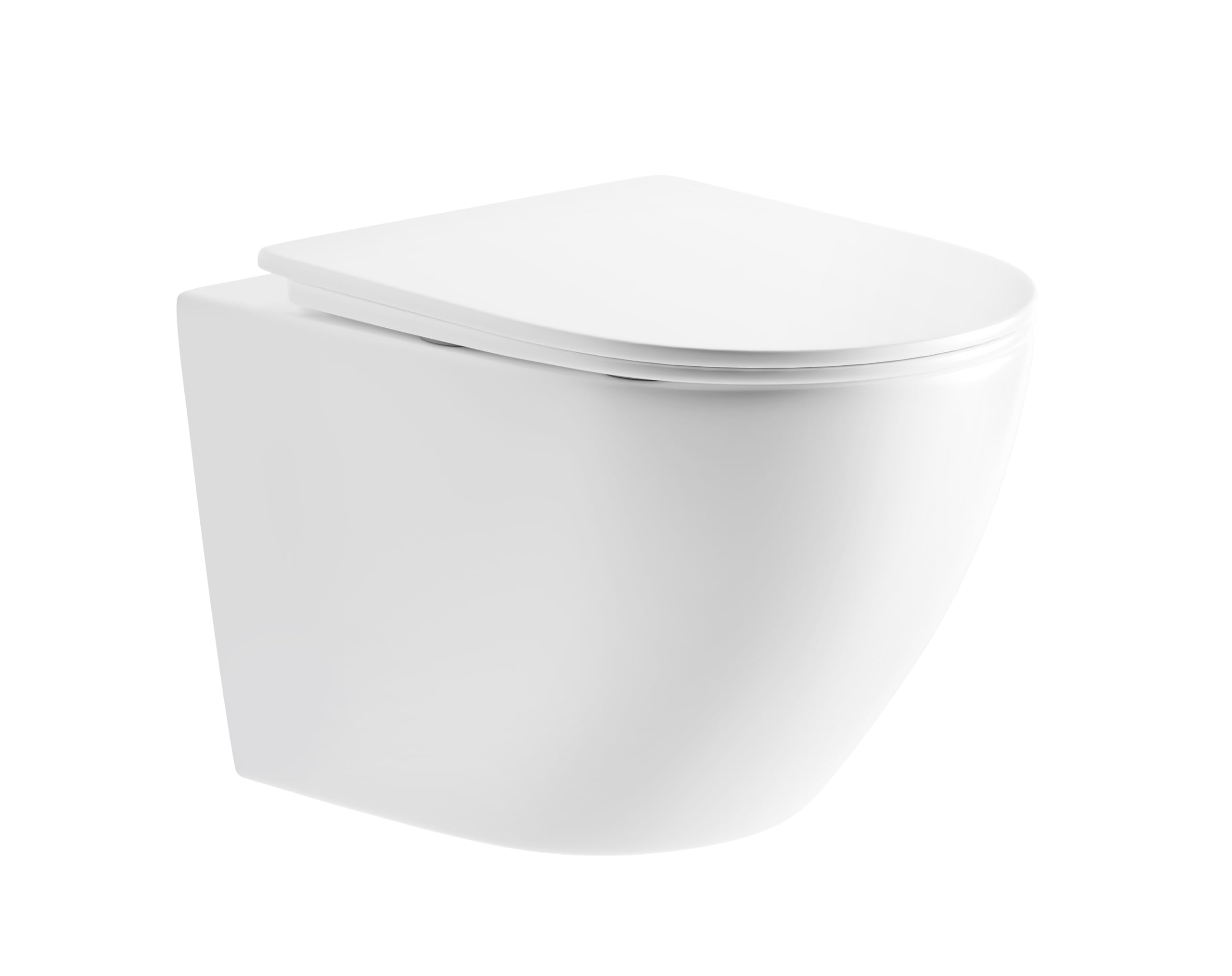 Imprese LESNA TWIST – Miska WC wisząca Rimless, Tornado Flush, Slim Soft Close Seat, 48,5 × 36 cm