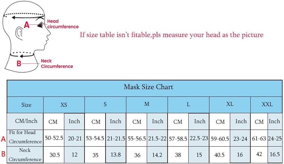 Latex Hood Rubber Mask Handmade for Men Women,LATEX Head Cover Masks Open Eyes Mouth with Wig Back Zipper