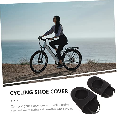 Cubiertas para los dedos de los pies para ciclismo, impermeables y térmicas, de neopreno, para hombre y mujer, juego de 2 piezas miniatura 4