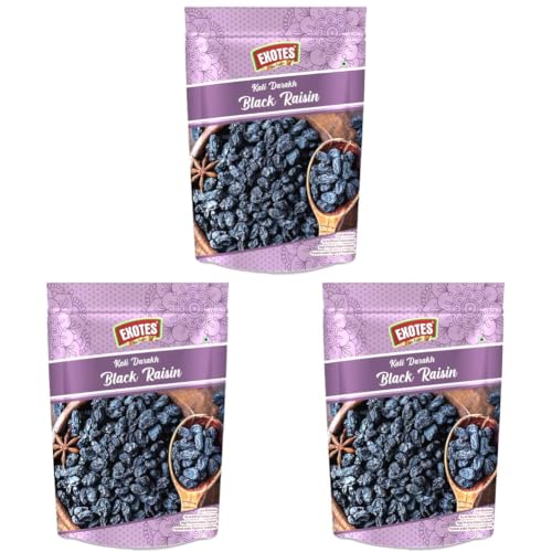 Image of Fresh Exotes (Black Raisins /Kishmish, 200Gm) (Pack of 3)