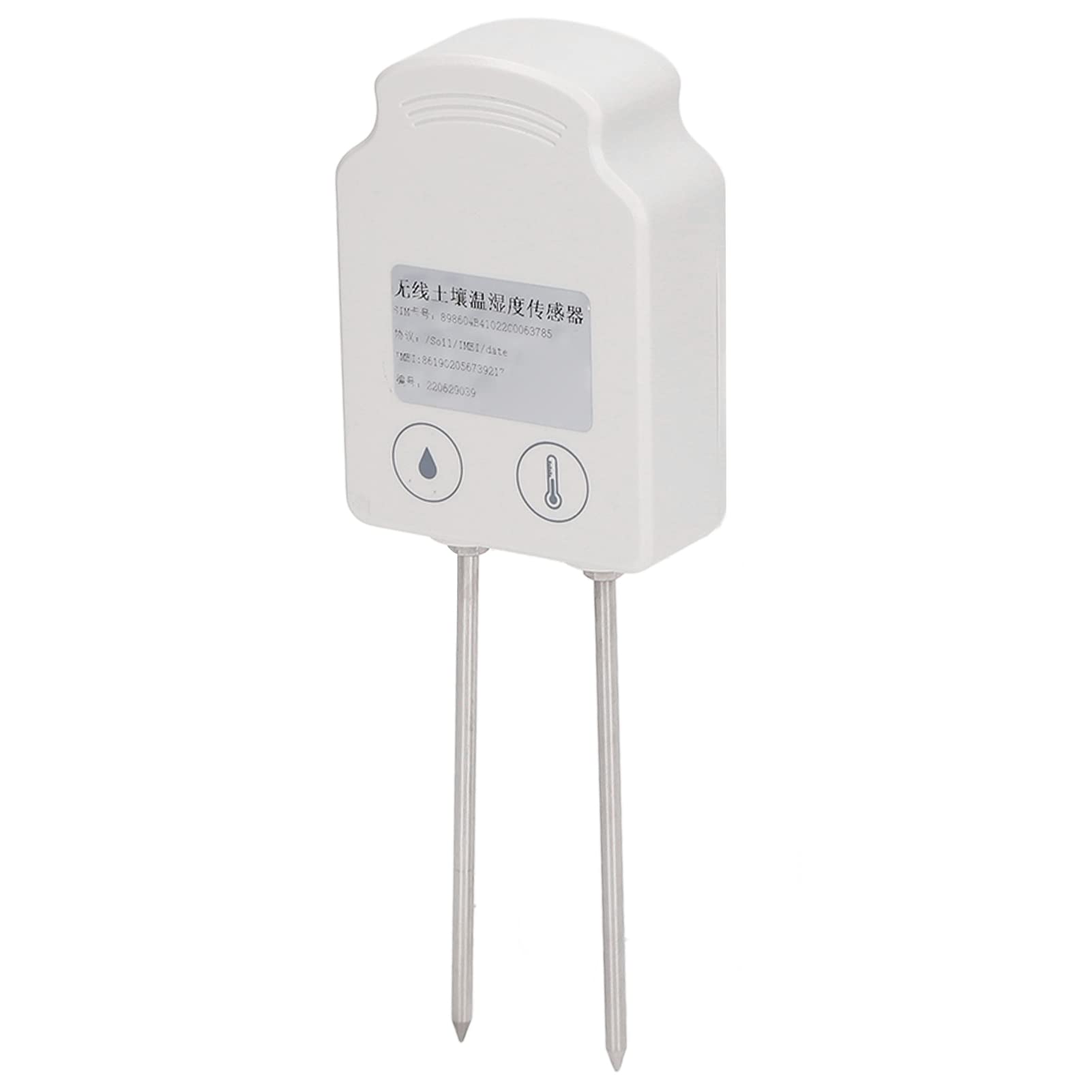 Sensor de humedad del suelo inalámbrico, detector de humedad de temperatura multifuncional -20-60 ℃ 0-40% RH 600 mAh batería de alta precisión para experimentos
