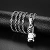 Oidea Mens Necklace: Silver Tone Gothic Punk Boxing Glove Pendant Necklace for Men Stainless Steel Men'S Necklaces Jewelry Gifts, Chain Length 21.65'' #1