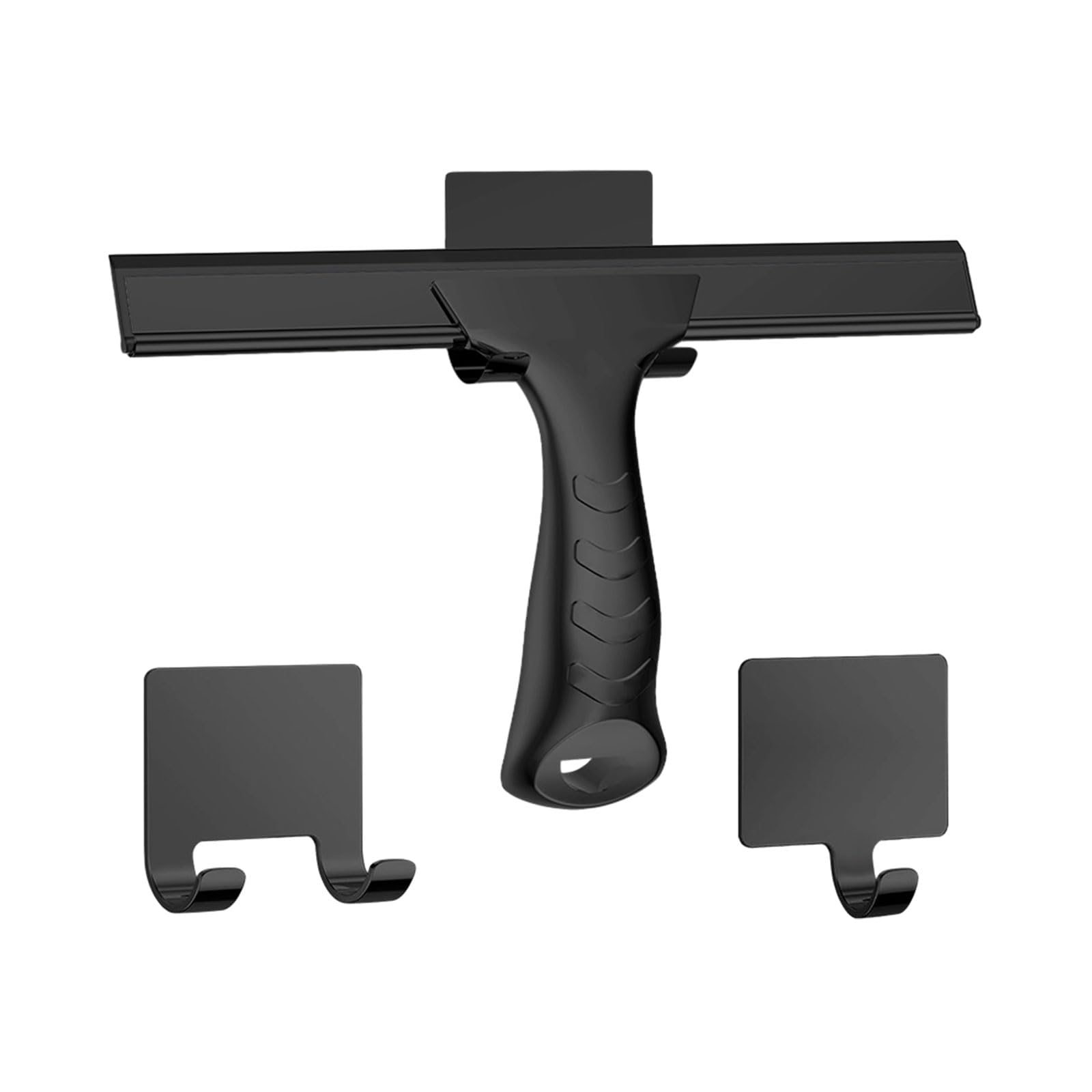 Nucelit Silicone Shower Squeegees with Hooks for Glass Door Stainless Steel Window Wiper with Handle for Bathroom Car Glass Squeegee for Window
