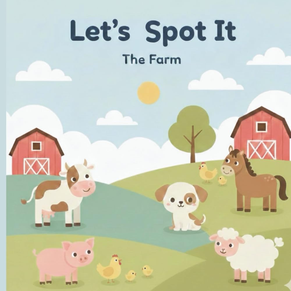 Let’s Spot It: The Farm: A Toddler Seek-and-Find Book