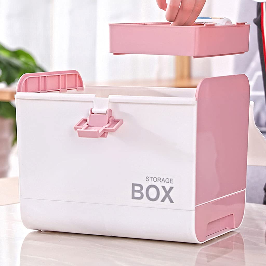 Botiquin/Caja Medicina Caja de primeros auxilios de plástico Caja de almacenamiento médico Caja médica Caja médica Caja médica Caja de medicina 10.43 pulgadas Botiquin de Primeros Auxilios ( Color : A