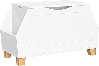 RiverRidge Kids Catch-All Toy Storage Box - White
