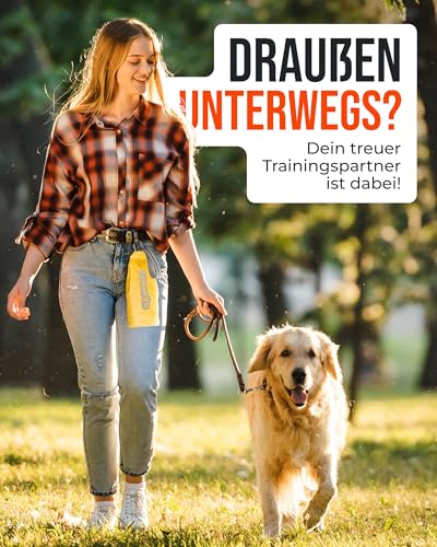 ZAUBERPFOTE Futterbeutel 'Joy' - Mit wasserfestem YKK® Reißverschluss - Apportierbeutel für Hundetraining - Ideal für Leckerlies – Praktische & robuste Leckerlitasche für Hunde