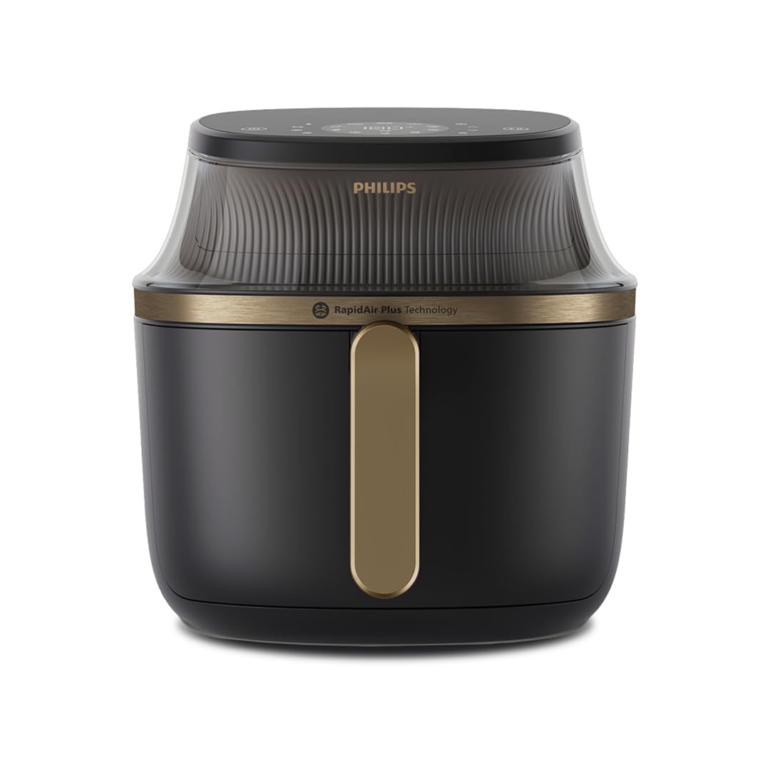 Philips Série 3000 7.2L Airfry, fenêtre de cuisson, friteuse 16 en 1, technologie RapidAir Plus, élimination des graisses, application de recettes HomeID, facile à nettoyer (NA342/09)
