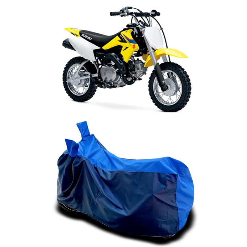 Image of DUFFEL-Two Wheeler Bike Body Cover Compatible for Suzuki Dr-Z50 Bs6 Heat Protectio /UV-Rays /Birds Dropping /DustProof /Waterproof All Variants [Nevay Blue]