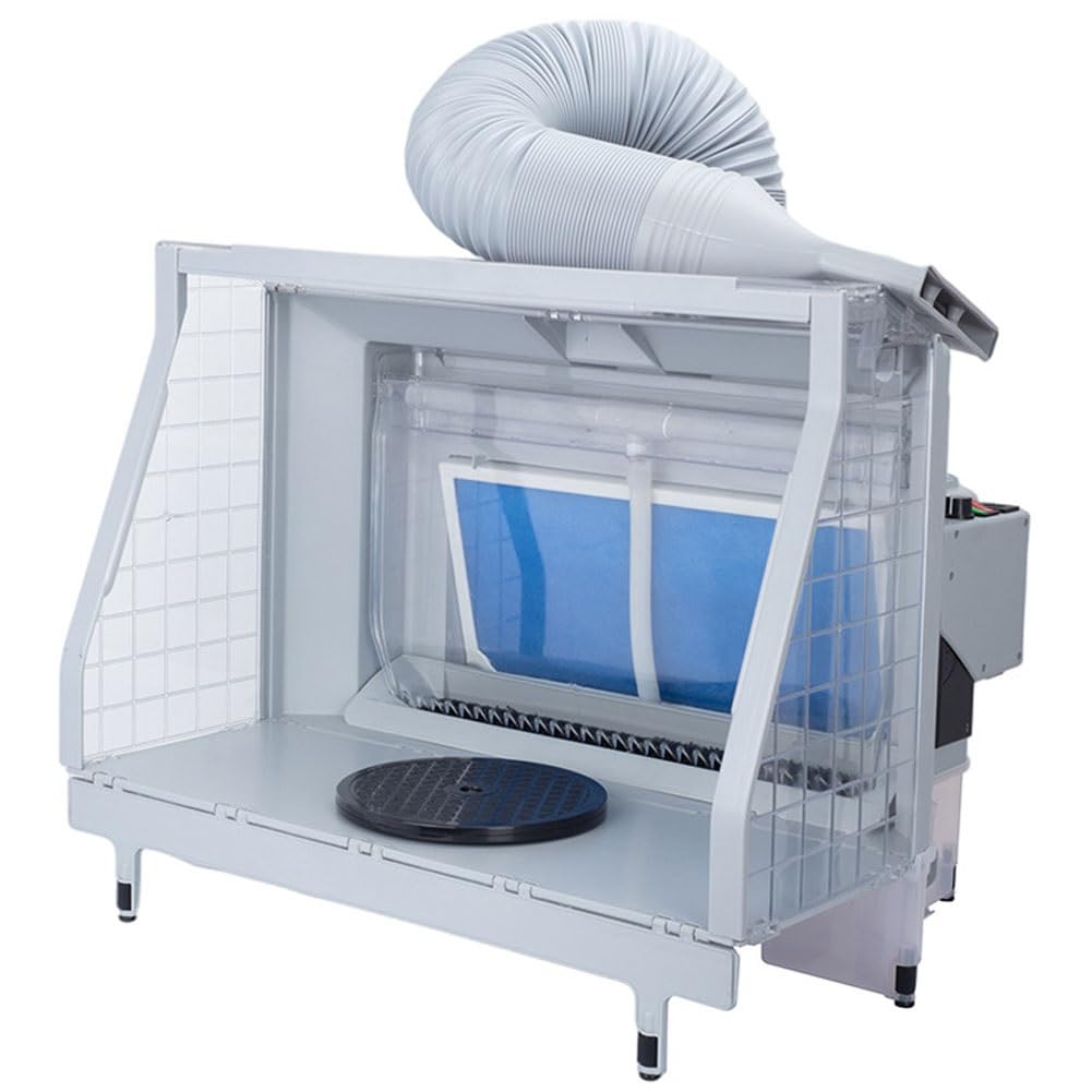 Eiwitany Airbrush Spray Booth Kit, Adjustable Fan Exhaust for Painting Models, Crafts, and Artwork - Ideal for Hobbyists and Crafters