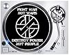 Crass Fight War Not Wars DJ Slipmat - Hardcore Punk Anarchist Vinyl Decks #1