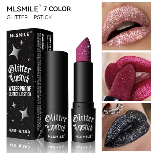 Miescher Glitter Lipstick Long Lasting Waterproof Sparkling Shimmer Metallic Glitter Lipstick & Eyeshadow thumb #7