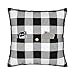 Poszewka na poduszkę 45 x 45 cm czarno-biała kratka kwadratowa poszewka na poduszkę dekoracyjna poszewka na poduszkę spersonalizowana poszewka na poduszkę dla najlepszego przyjaciela, wystrój domu, współpracownika