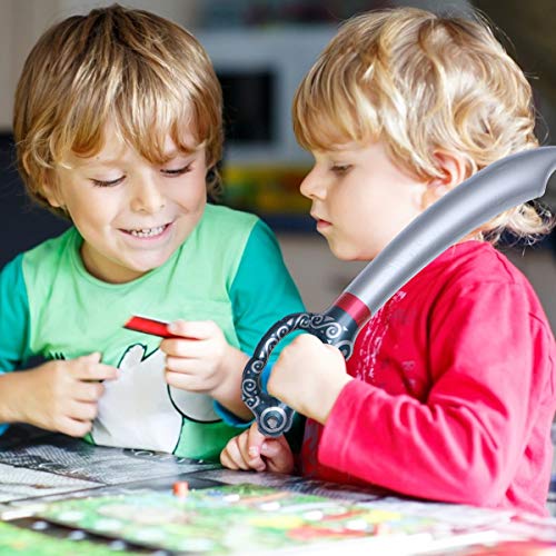 BESPORTBLE 6 peças de espadas de pirata infláveis de PVC para crianças, acessórios de cosplay, artig