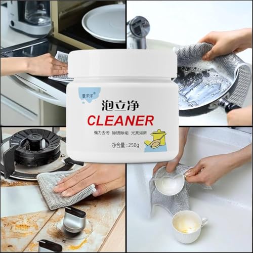 Image of All-in-One Rust Remover Powder with (1 Pic) Non-Scratch Disk cloth, Wash Ultimate Rust RemovaL, Multipurpose Kitchen Rust Remover Advanced Rust Removal for All Surfaces (250gm, 1 Pic)