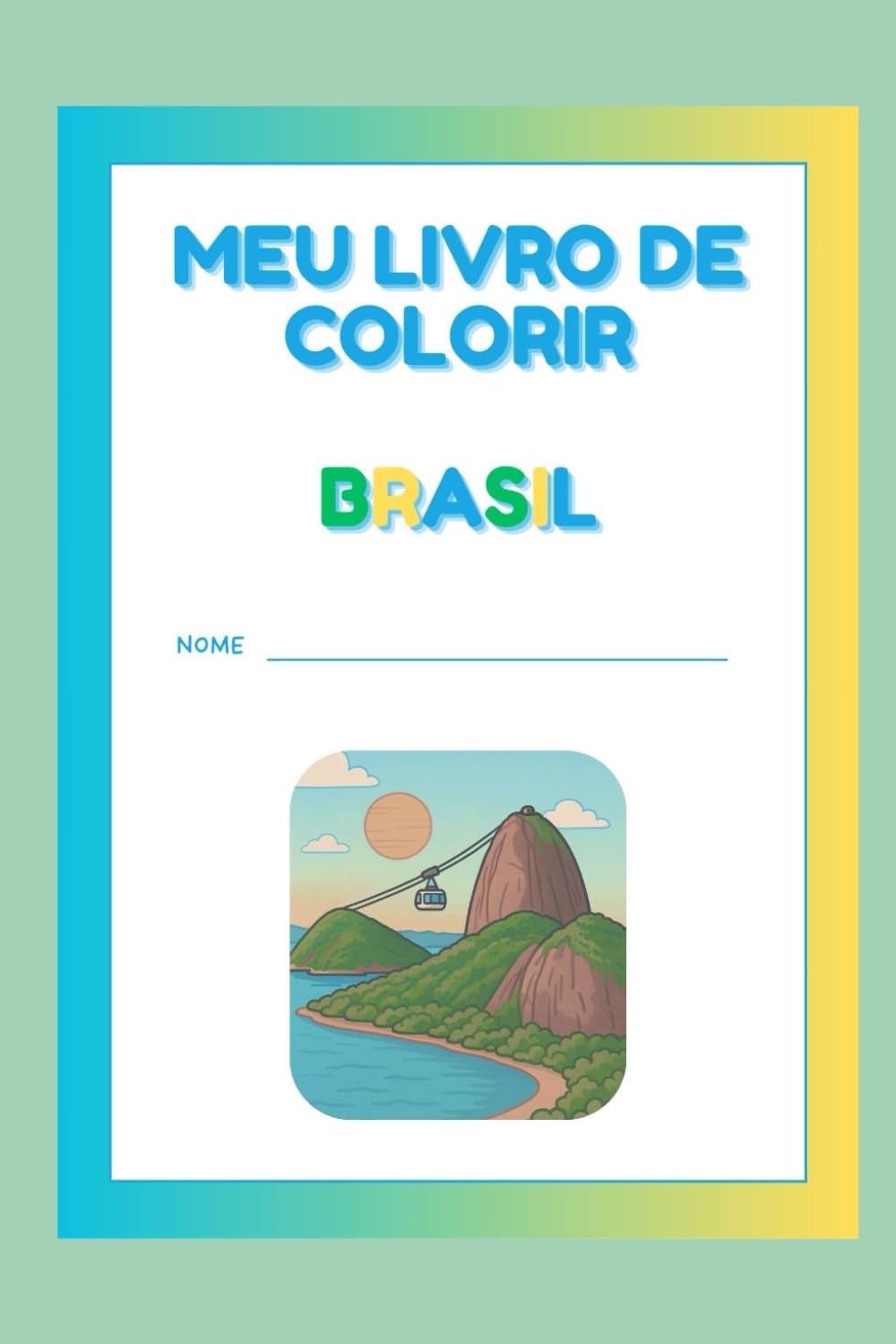 Livro de Colorir para Crianças - Brasil