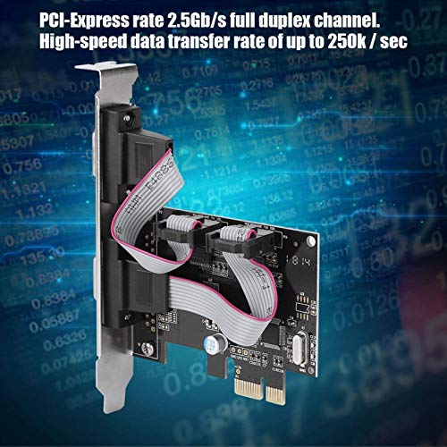 Wendry WENDRYGHTY20UZSP Pci-E To Rs232 2-Port Serial Port Converter Adapter, Serial Rs-232 Pcie Card Low Bracket thumb #4