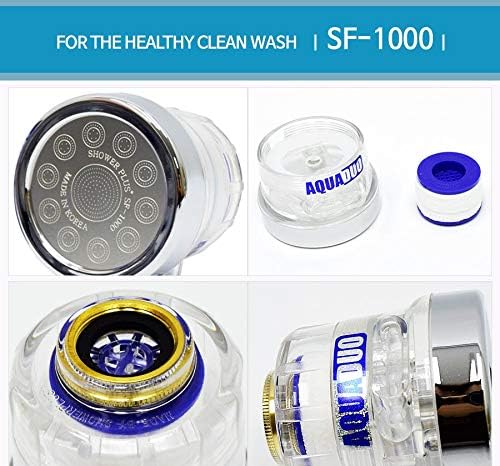 Miniatura 2 de AquaDuo SF-1000 - Cabezal de fregadero de aniones flexible con filtro de agua para montaje en grifo (tipo cobra) (filtro de eliminación de óxido 1EA)