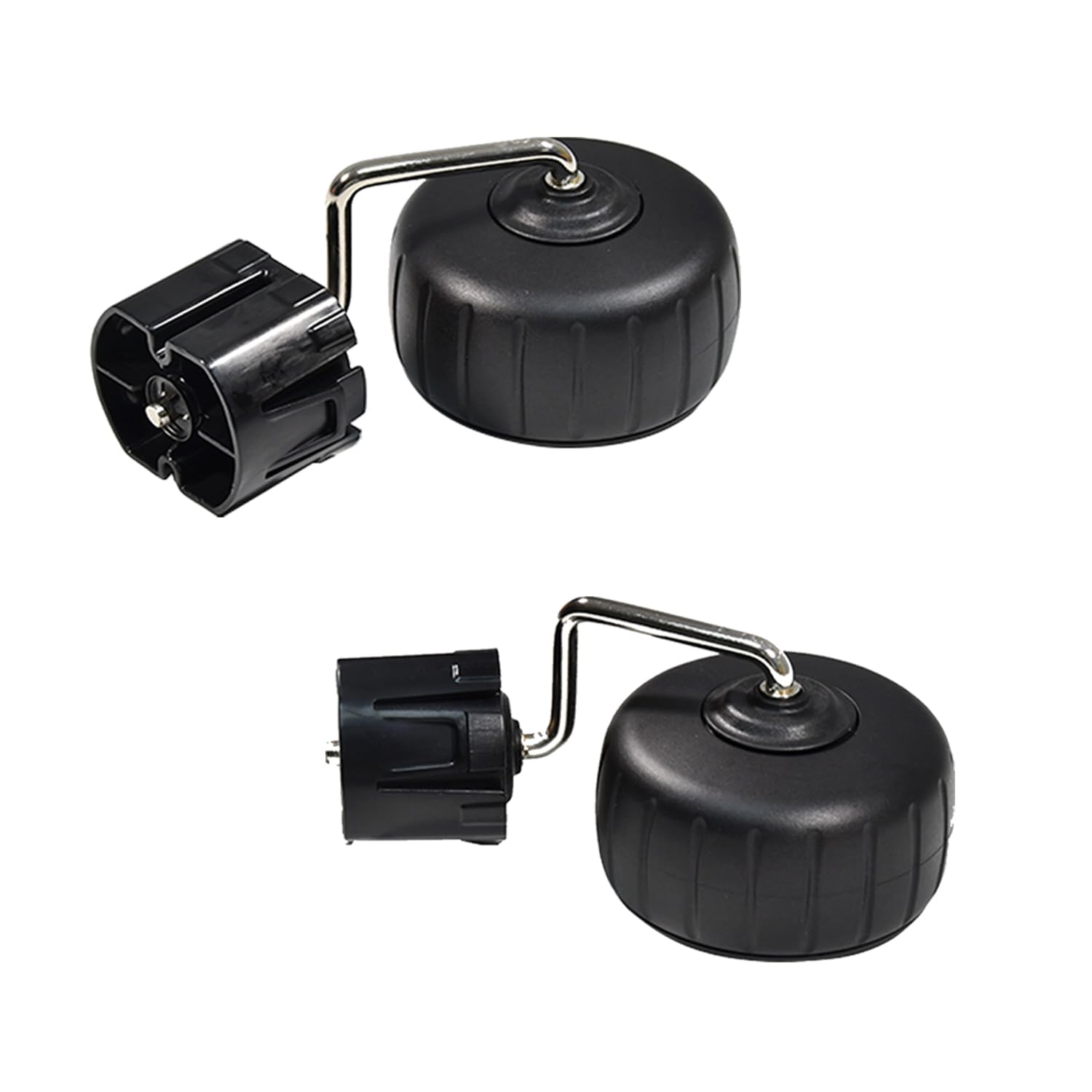 Kit di montaggio ruote 2 pezzi Kit di gruppo ruote per la ruota del robot tagliaerba Compatibile con Husqvarna Automower 115H 589300801 in plastica ABS Nero