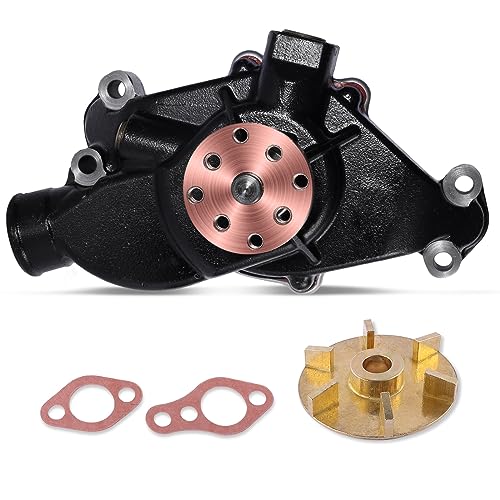 AULINK Sea Water Pump (Original Bronze Impeller,C&U Bearing) 8M0113734 3853850 8503991 For 4.3L 5.0L 5.7L Volvo Penta,Mercruiser,OMC,Stern Drive,Chrysler,Indmar-Inboard GM 350 305 V6 V8