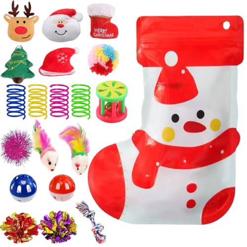 19pcs Cat Christmas Toy Pack