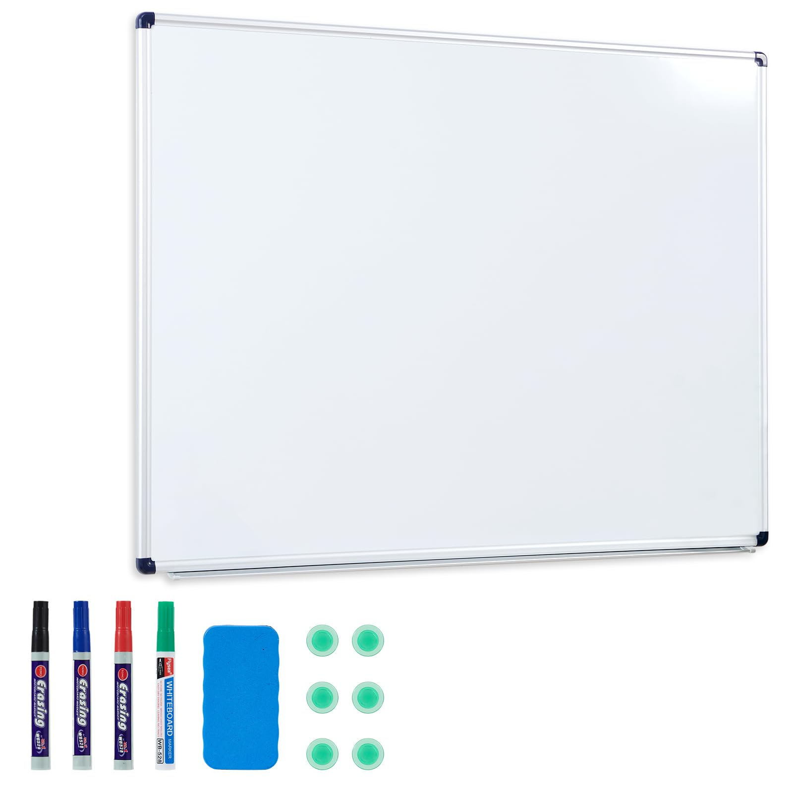 Dynamic-Wave Premium Whiteboard - 180 x 100 - Magnetwand & Schreib- und Zeichentafel - Vielseitige Magnettafel, Notiztafel für Büro, Schule & Zuhause