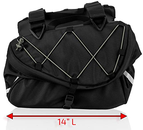 3240 Alforjas Plegables - Resistente al Agua, Nylon Balístico de Grado Industrial, Vinilo Anti-Arañazos en la Pared Interior, 14 pulg L x 9 pulg An x 10.5 pulg Al (Por Lado) miniatura 2