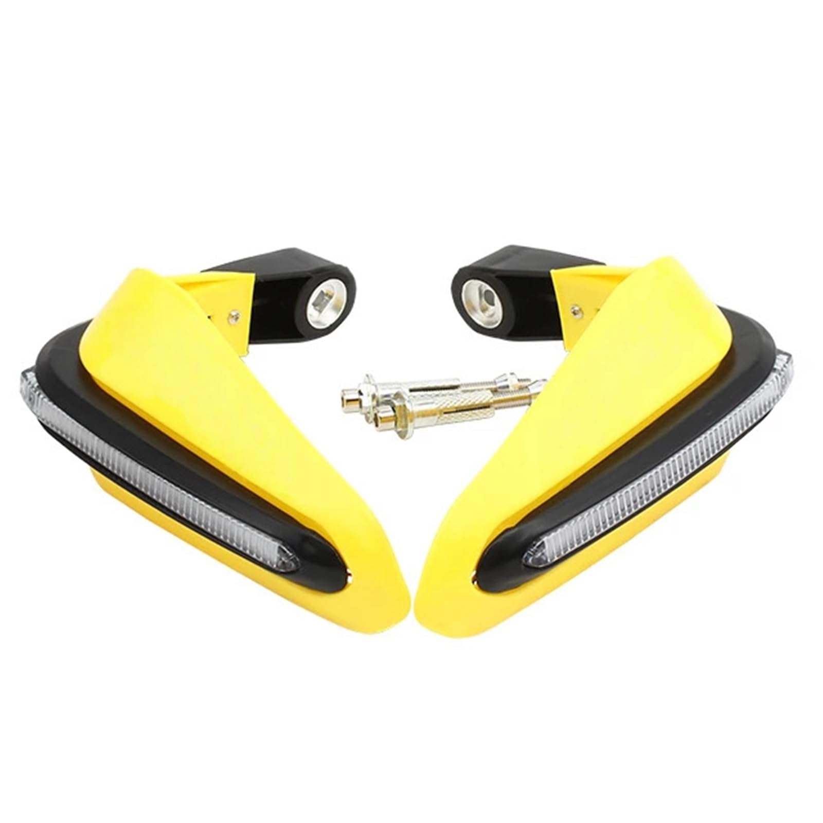 Części kierownicze motocykli Lekkie motocykle Osłony dłoni Osłona dłoni dla większości kierownic ATV o średnicy 15 mm i innych modeli Ochraniacze na roweru motocykla(Yellow)