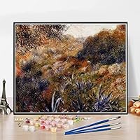 Amazon | DIY数字油絵アネモネ1916年オーギュスト・ルノワールの絵画