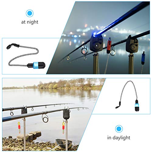 BESPORTBLE Alerta de mordida portátil iluminado com sinos Swinger para pesca ao ar livre, acessórios