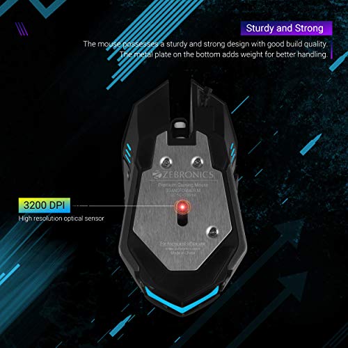Zebronics ZebTransformerM Optical USB Gaming Mouse with LED Effect