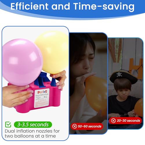 PCFING Electric Balloon Pump Dual Nozzle