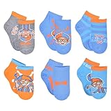 Blippi Boys' Quarter Socks, Lt Gray Heather, 2T-4T