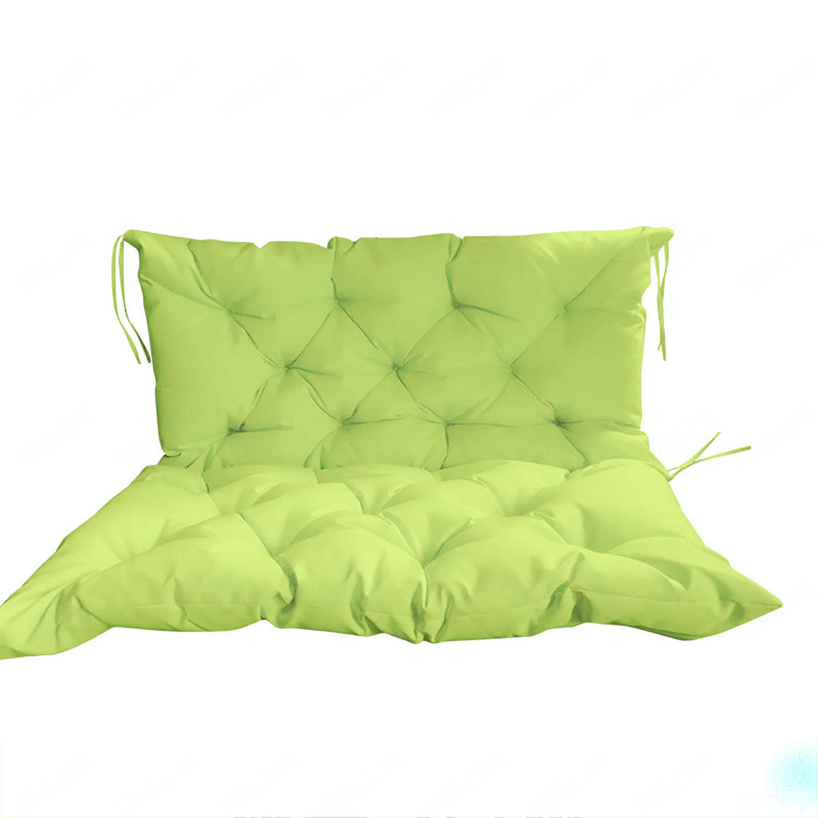 Coussin de balançoire d'extérieur 3 places vert pour vos siestes au jardin