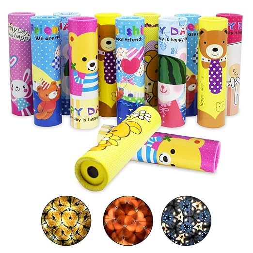 THE VOILA COMPANY Kaleidoscopes for Kids | Magical Telescope Toys | Educational & Fun Toy for Children | Best Birthday Return Gifts for Childs | Pack of 6 with Multi Color