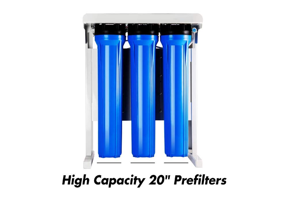 Light Commercial Grade RO 300 GPD Reverse Osmosis Drinking Water Filtration System + Booster Pump