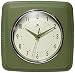 Infinity Instruments Square Retro 9.25" Wall Clock, Sage Green
