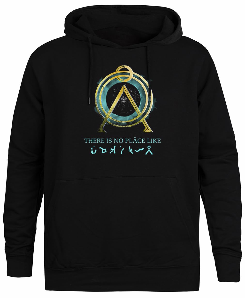 Genérico There Is No Place Like Home Jersey con Capucha Negro Sudadera con Capucha Unisex