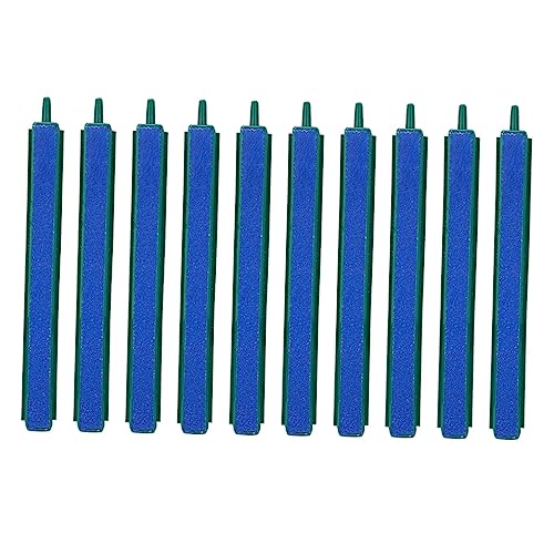 Lurrose 10個 酸素バブルストリ ヒータ 水槽バブルメーカー ウォーターポンプ インフレータブル 魚 池 水族館の空気ポンプ 空気水耕栽培 水族館の装飾 Blue バブルストーン