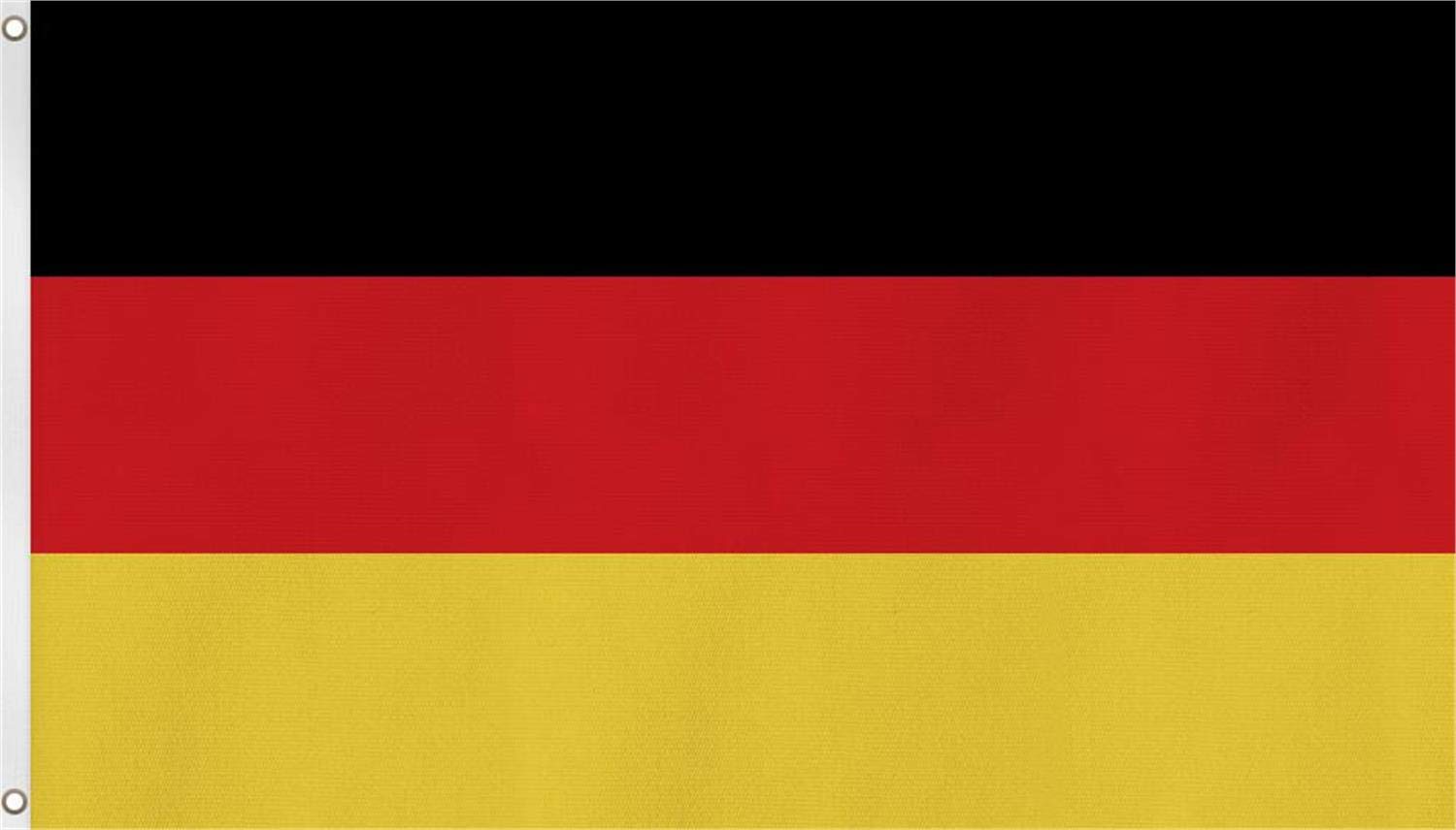 Fahne mit Messingösen 90 x 150, 150 x 250 oder 300 x 500 cm wählbar Farbe Deutschland ohne Adler Größe 90 x 150