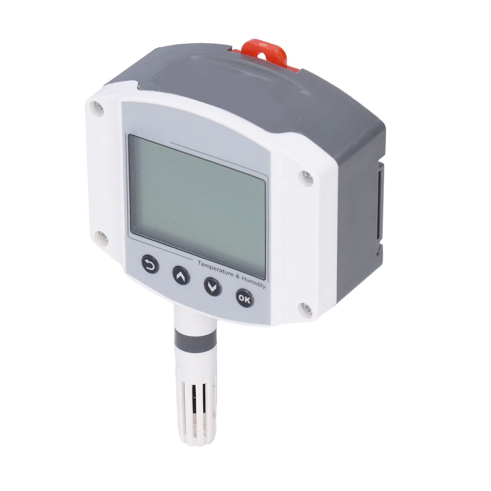 Sensore di Temperatura e Trasmettitore di umidità con Display LCD | Montaggio a Parete, Uscita 4-20 MA per Impianti Industriali