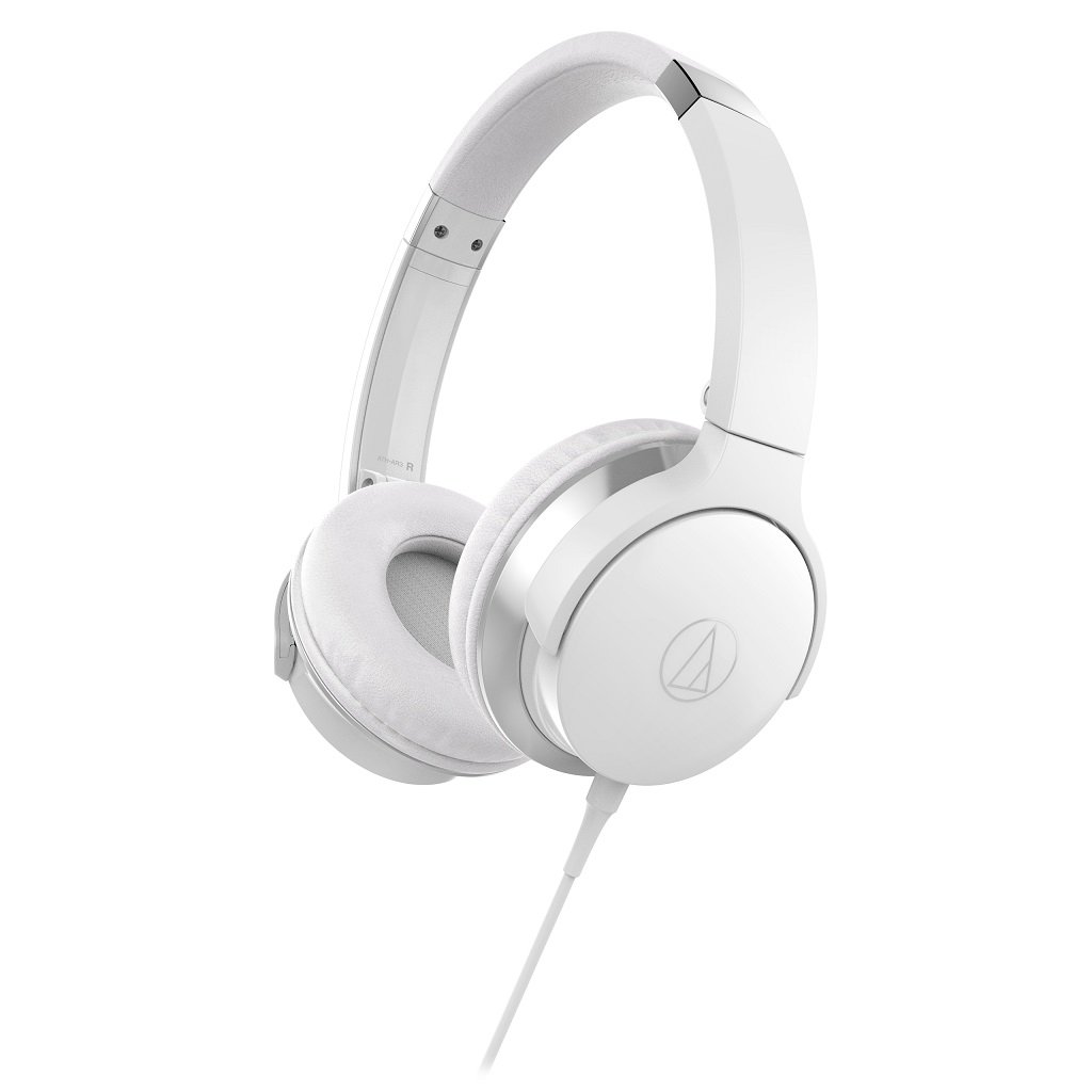 ATH-AR3iSWH SonicFuel On-Ear Headphones with Mic & Control, White