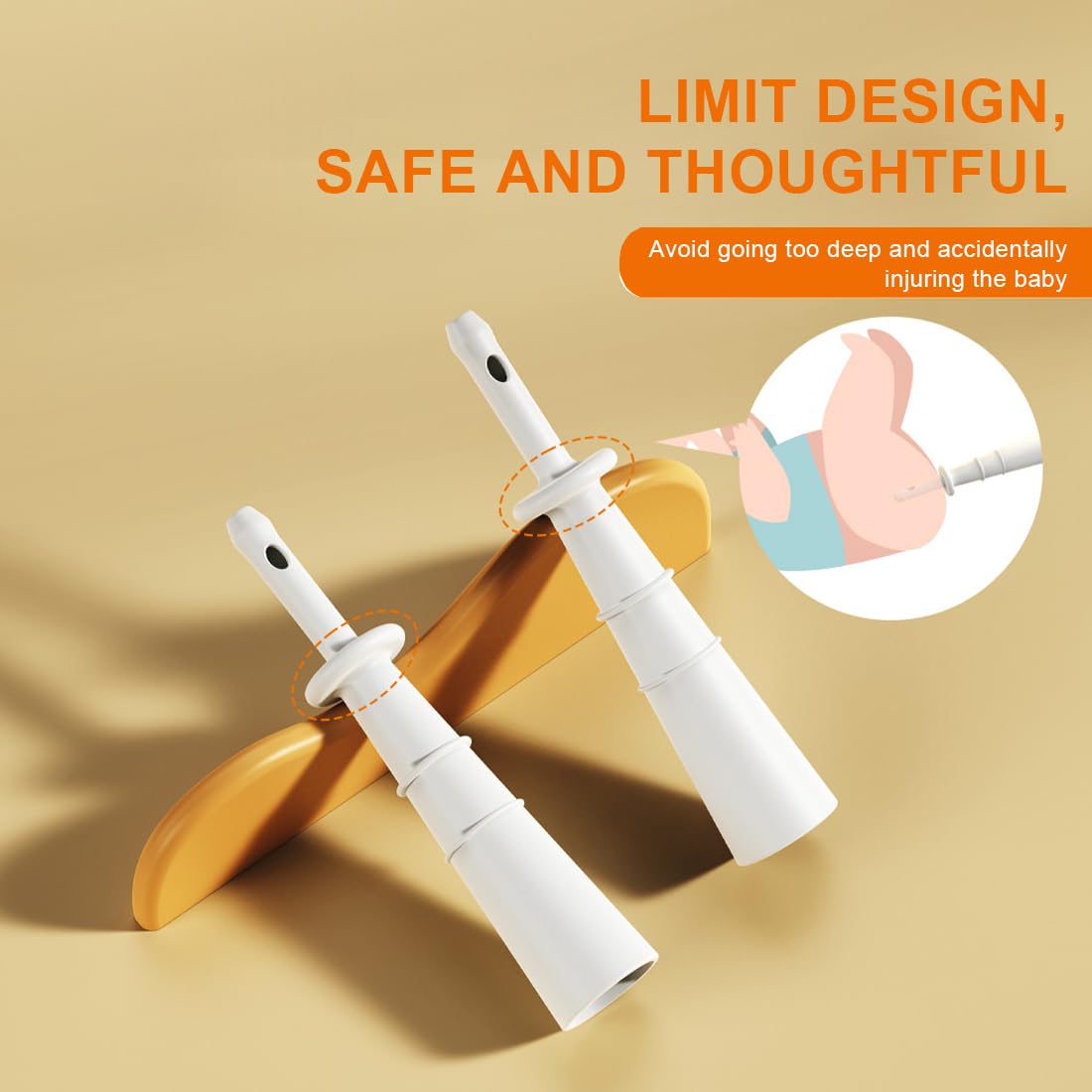 Luqeeg 12 Pièces Soulagement Des Gaz Et Coliques Pour Bébé - Tube Anti-Coliques Jetable Silicone