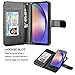 Njjex Galaxy A54 5G Case, for Samsung Galaxy A54 5G Wallet Case, [9 Card Slots] PU Leather ID Credit Holder Folio Flip [Detachable] Kickstand Magnetic Phone Cover & Lanyard for Samsung A54 [Black]