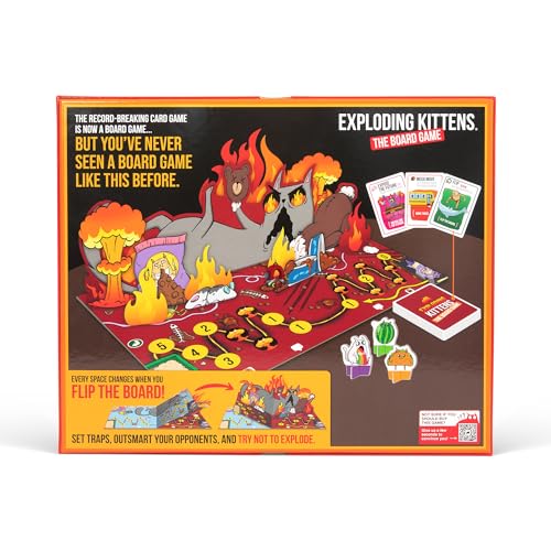 Image of Exploding Kittens: The Board Game - The Action Packed Party Game to Celebrate 10th Birthday - 2-6 Players Aged 7+ - Great for Adults, Teens, Collectors, Kids