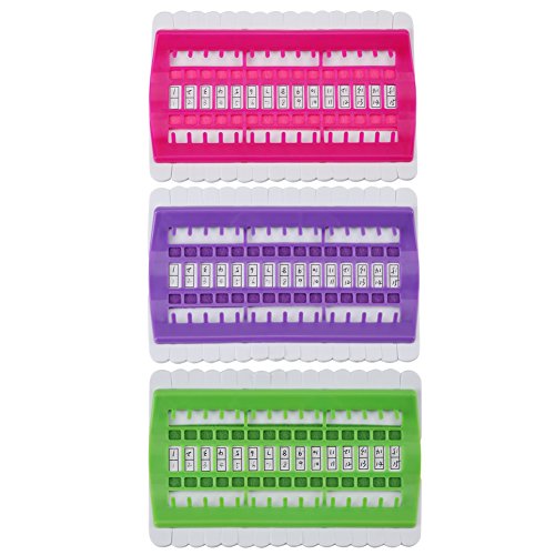 Image of Floss Organizer Embroidery Kit, Stitch Tool 30 Position Stitch Needles Holder Thread Organizer Sewing Tools Embroidery Thread Organizers Shelf (Green)